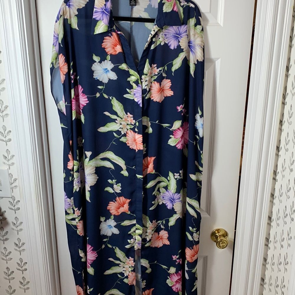Colleen Lopez Size 2X belted kimono dress